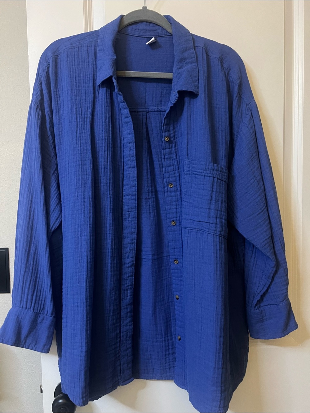 Old Navy Gauze Long Sleeve Button Up